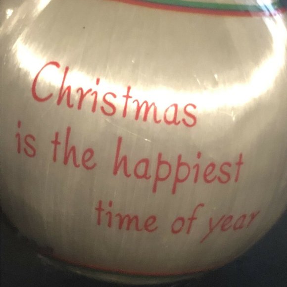 2 Vintage Ball Ornaments LK Powell Animal 1982 Animal Satin Ball Santa On Train - Picture 4 of 12